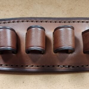 Brown leather On the Belt Ammo Carrier 12g loops