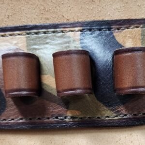 Light camo leather On the Belt Ammo Carrier 12g loops