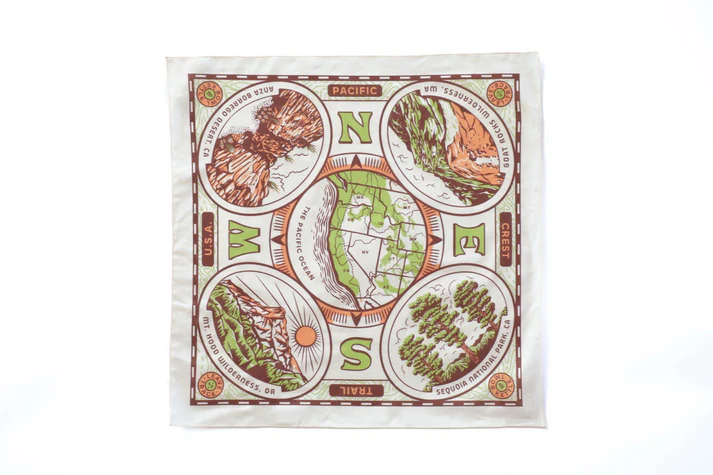 Bowl and Kettle Pacific Crest Trail Bandana