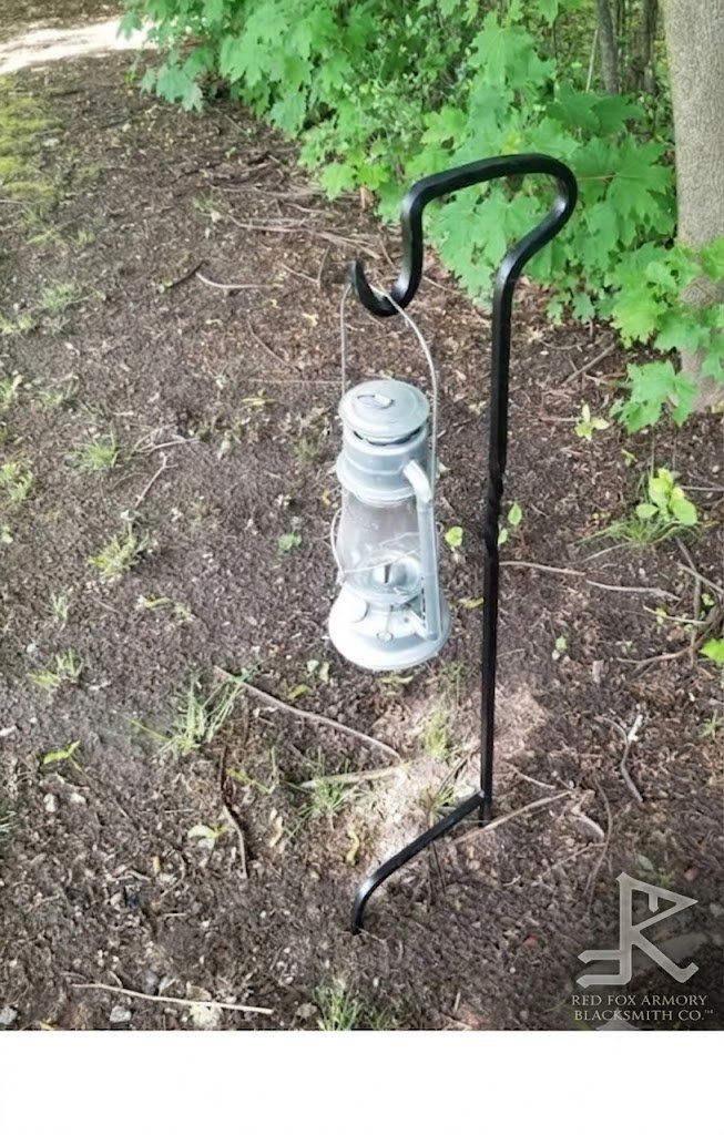 HAND FORGED shepherds hook lantern hanger 3ft - Image 2